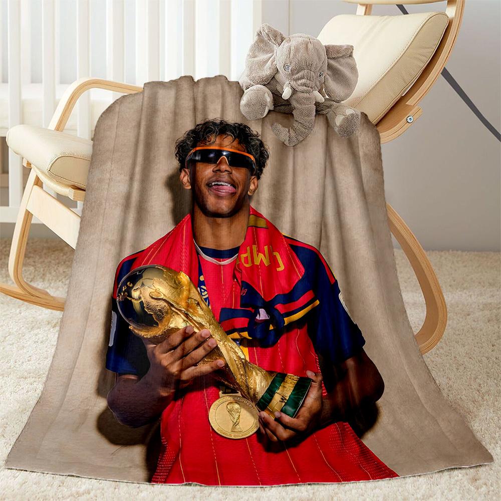 Lamine Yamal's World Cup Champion Celebration Blanket Ultra-Soft Perfect for Couch Sofa Office for All Occasions Warmthful Decor Birthday Christmas Gi