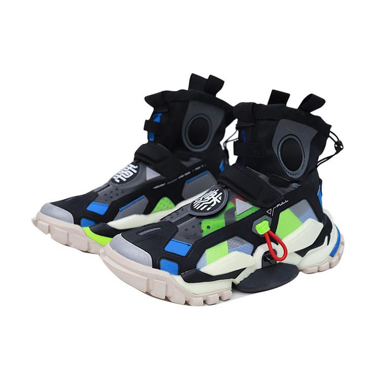 Li Ning Reburn 2.0 Hi Mesh Cushioning Slip Resistant Abrasion Resistant High Top Vintage Basketball Shoes Men's AGBQ108-1(S-BOX)