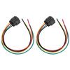 2PCs Connector Plug Pigtail Harness T2T52971SPEC 4Pin Replacement for Mazda B2200 B2600 1990?1993