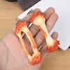 Pvc Chicken Wing Bone Charm Simulated Chicken Leg Bone Key Ring Props Imitation Food Key Chain Bag Pendant Decoration Cute Gift