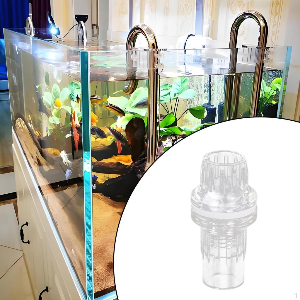 Tank Water Hose Connector Aquarium Adapter Acrylic Converter Clear Leakproof DIY Plumbing