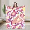 Umamusume Pretty Derby Blankets Anime Game Fuzzy Awesome Warm Throw Blankets for Chair Covering Sofa Spring/Autumn Travel