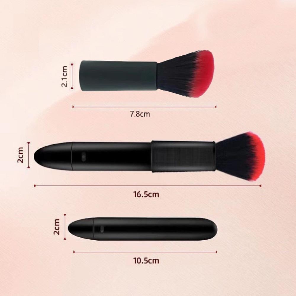 1 PC Electric Detachable Makeup Brush For Loose Powder Bristle Brush Blush Brush Soft Bristles 10 Gears Vibration Brush Tools