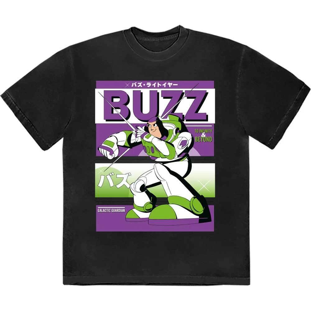 Disney Toy Story Buzz Japanese T-Shirt Black New XXXXL