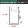 Disposable Transparent Vest-Style Plastic Shopping Bags