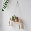 Cross-Border Cotton Rope Tapestry Wall Hanging with Shelf for Green Plants