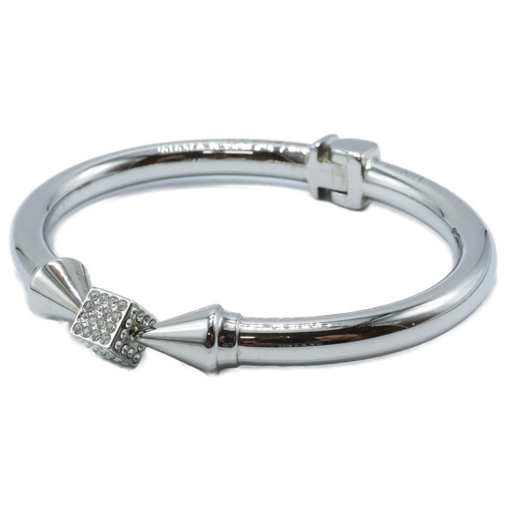 VITA FEDE [Beautiful Condition] Cube Rhinestone Bangle XS SilverUsed