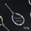 Nuovi Braccialetti con Ciondoli di Perline di Cristallo Donna Dolce Iridescente Vetro Trasparente Perline Geometriche Lavorazione a Mano Bracciale&Bangle Gioielli Regali