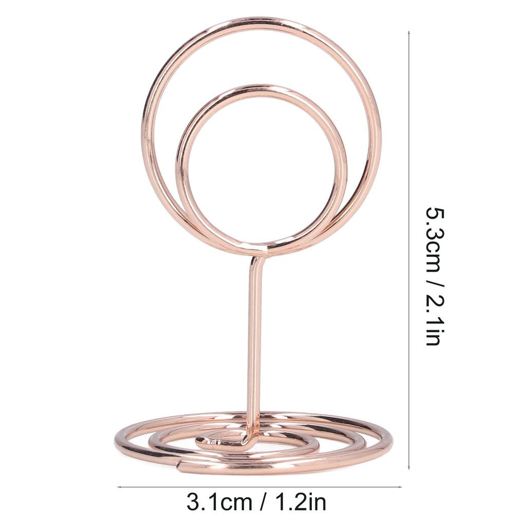 10pcs Table Number Holder Convenient Practical Round Base Stable Elegant Home Decoration