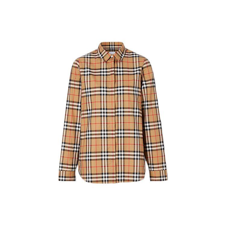 Burberry Shirt Women's Classical Style Yellow 8014010