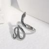 Stainless Steel Snake Rings For Women Men Gold Color Open Adjustable Ring Vintage Gothic Aesthetic Jewelry Gifts Anillos Mujer