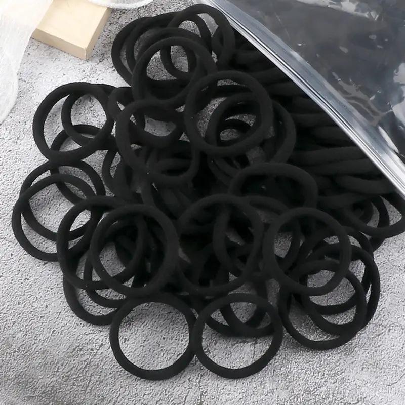 50/100pcs Black Hair Bands for Women Girls Hairband High Elastic Rubber Band Hair Ties Ponytail Holder Scrunchies Accessorie