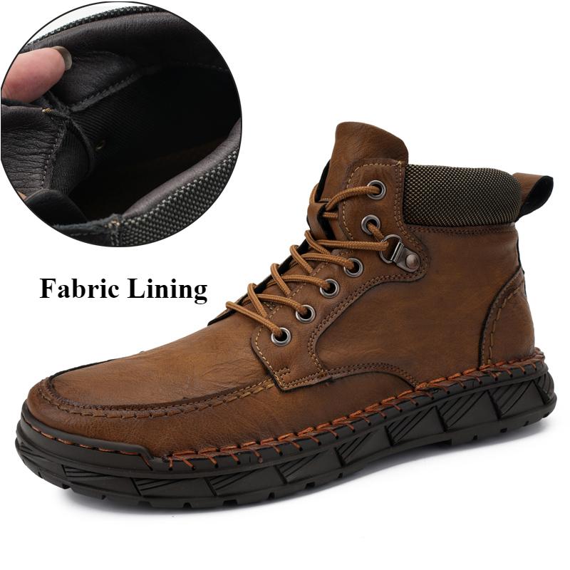 

Большие размеры 39-48 Мужские кожаные туфли Высокие балетки Кроссовки для отдыха на открытом воздухе Дышащая мужская повседневная обувь 44 хаки