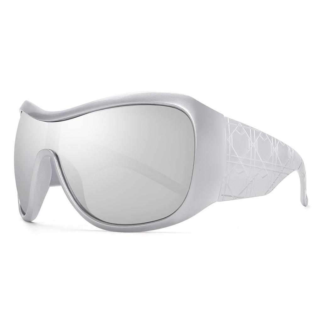 Quality large frame mask sunglasses outdoor YK European and American trend fashion sunglasses sports sunglasses