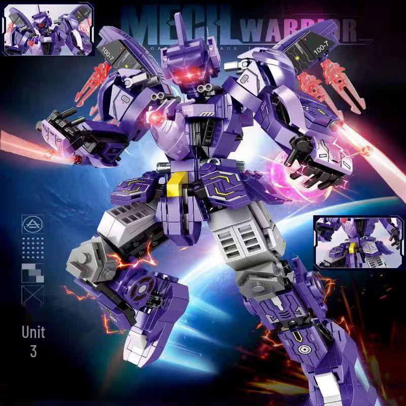Compatible LEGO-Style Transforming Robot Mecha Gundam Warrior Building Blocks Toy for Boys