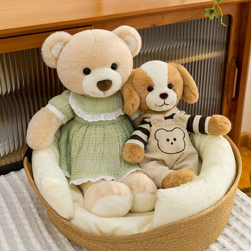 Jenny Series Plush Doll: Bear & Rabbit Clothing Style, Perfect Children's Gift & Companion