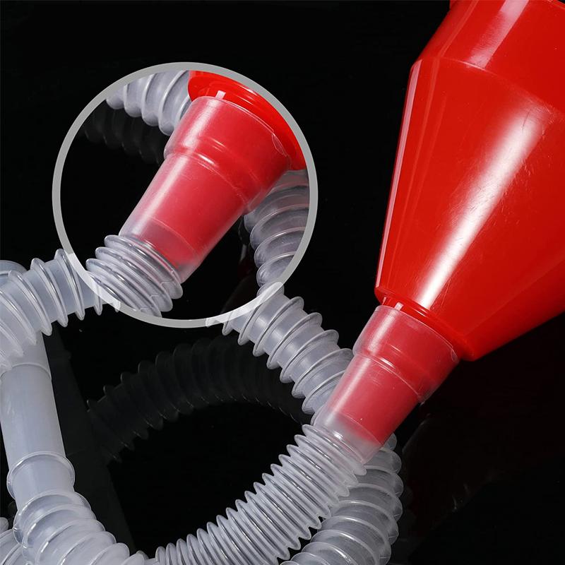 Car Refueling Funnel Detachable Telescopic Extension Long Hose Pipe Engine Gasoline Oil Filling Equipment Tools Auto Accessories