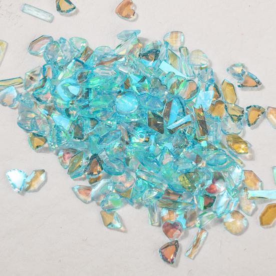 1 Box Nail Decoration Irregular Shape Shiny Visual Effect Vivid Color Sparkling Wide Application Decorative Resin