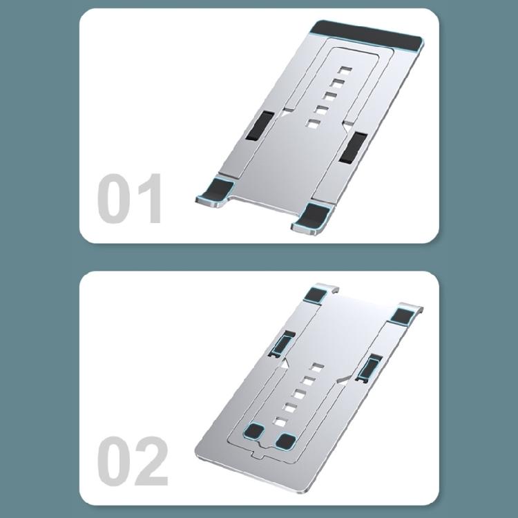 Foldable Aluminum Phone Tablet Stand Desktop Organiser For 4-12Inch Devices Office Essential