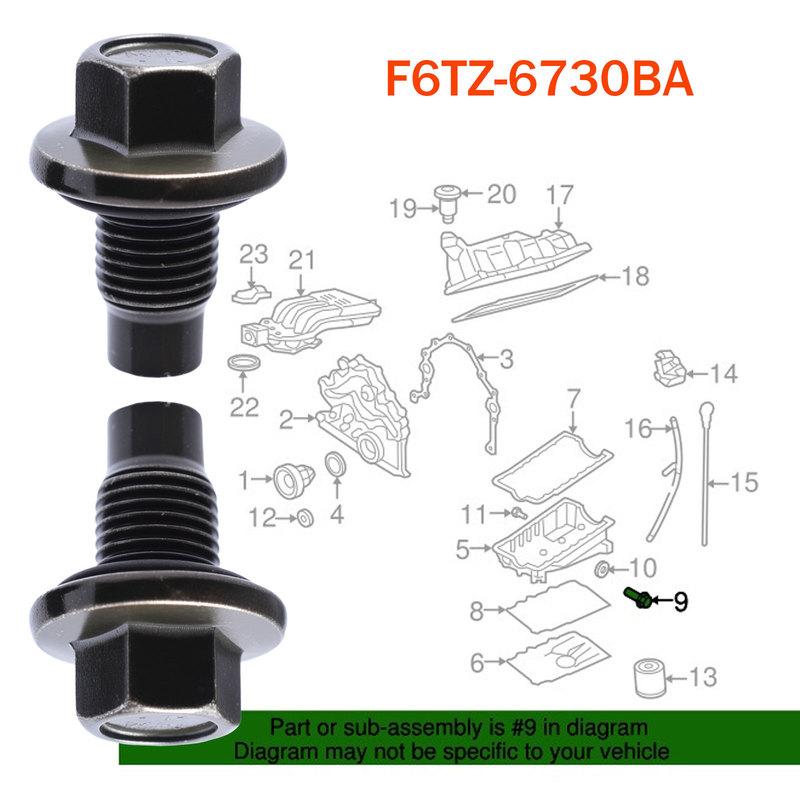 M14x1.5mm Oil Pan Drain Plug Bolt with Washer For FORD F150 FOCUS C-MAX Lincoln Chrysler Dodge Jeep F6TZ-6730BA 6507741AA