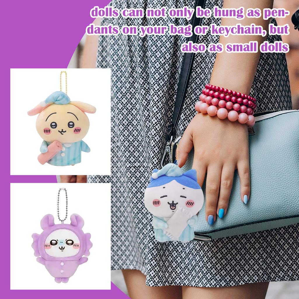 Kreslená Roztomilá Panenka Plyšová Hračka Klíčenka Malý Přívěsek
