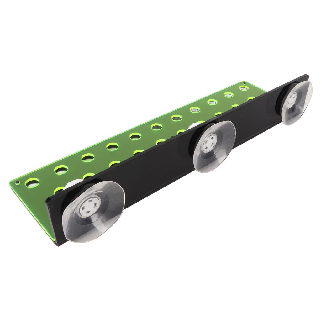 Suport Acrilic pentru Fraguri de Coral Verde Fluorescent 32 Găuri pentru Butași Ventuză Puternică Acril Acvariu Suport Coral
