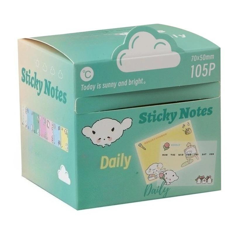 Transparent Pearlescent Pull Out Sticky Notes Stickers Notepads for Students Small Note Stickers for Marking