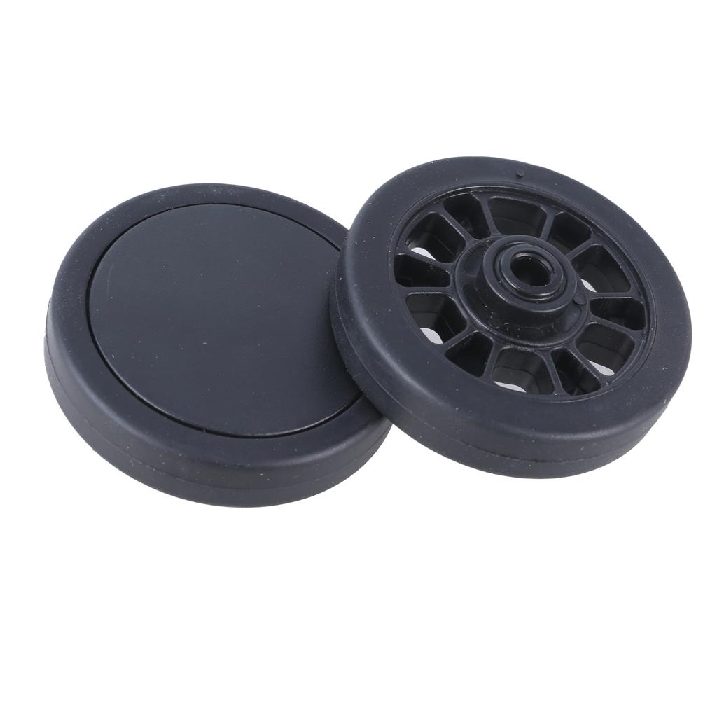 Set of 8 Travel Luggage Suitcase Replacement Wheels 55x12mm Plastic Caster Wheels Repair Kits Shelf Replacement Wheels