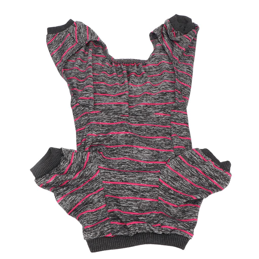 Dog Striped Pajamas Thin Breathable 4 Legs Pet Pajamas Dog Apparels for Summer Home XL