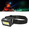 Head Mounted Flashlight Black Battery Powered Lightweight Life Grade Waterproof Headlamp with Comfortable Headband For Camping