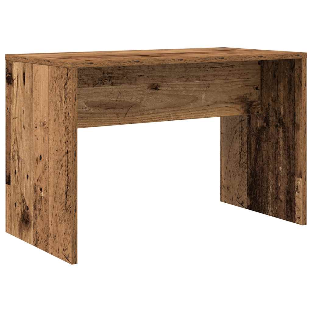 Vintage Style Makeup Table Set Wood Composite Material