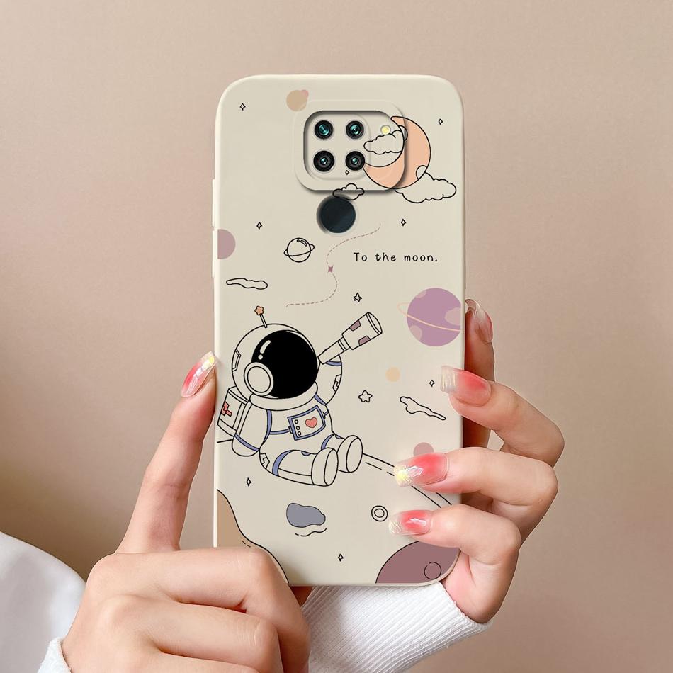 

Case For Redmi Note 9 Pro Romantic Smooth Liquid Silicone Camera Protection Phone Back Cover For Xiaomi Redmi Note9 9Pro Coque Redmi Note 9 (4G)