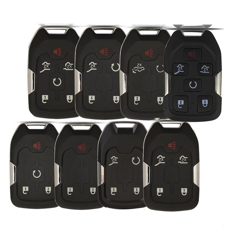 jingyuqin New Remote Car Key Shell Cover Case For Chevrolet Tahoe Silverado Suburban GMC Sierra Acadia Terrain Yukon