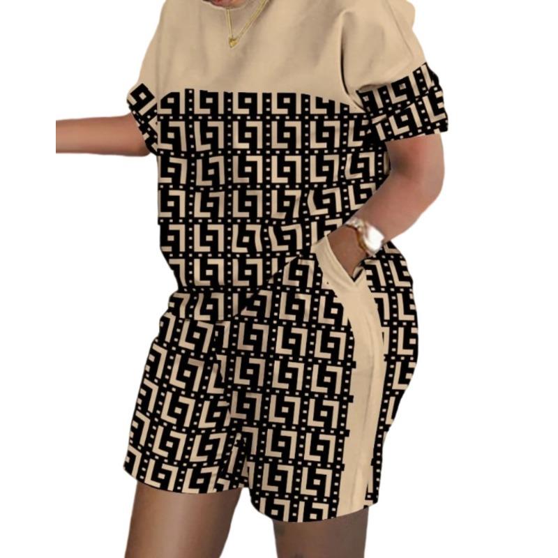 YYFS Moda dame ocazional vară primăvară mâneci scurte cu gâtul O pantaloni pantaloni costume