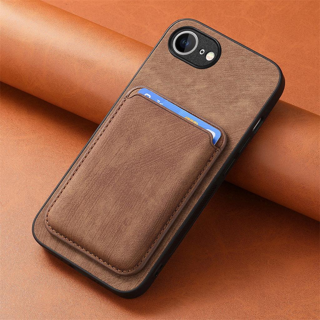 For Magsafe Leather Case for Iphone 16E 16e SE4 Magnetic Wallet Card Pocket Cover for Iphone 16E 16 Pro Max 14 15 Plus 13 12 11