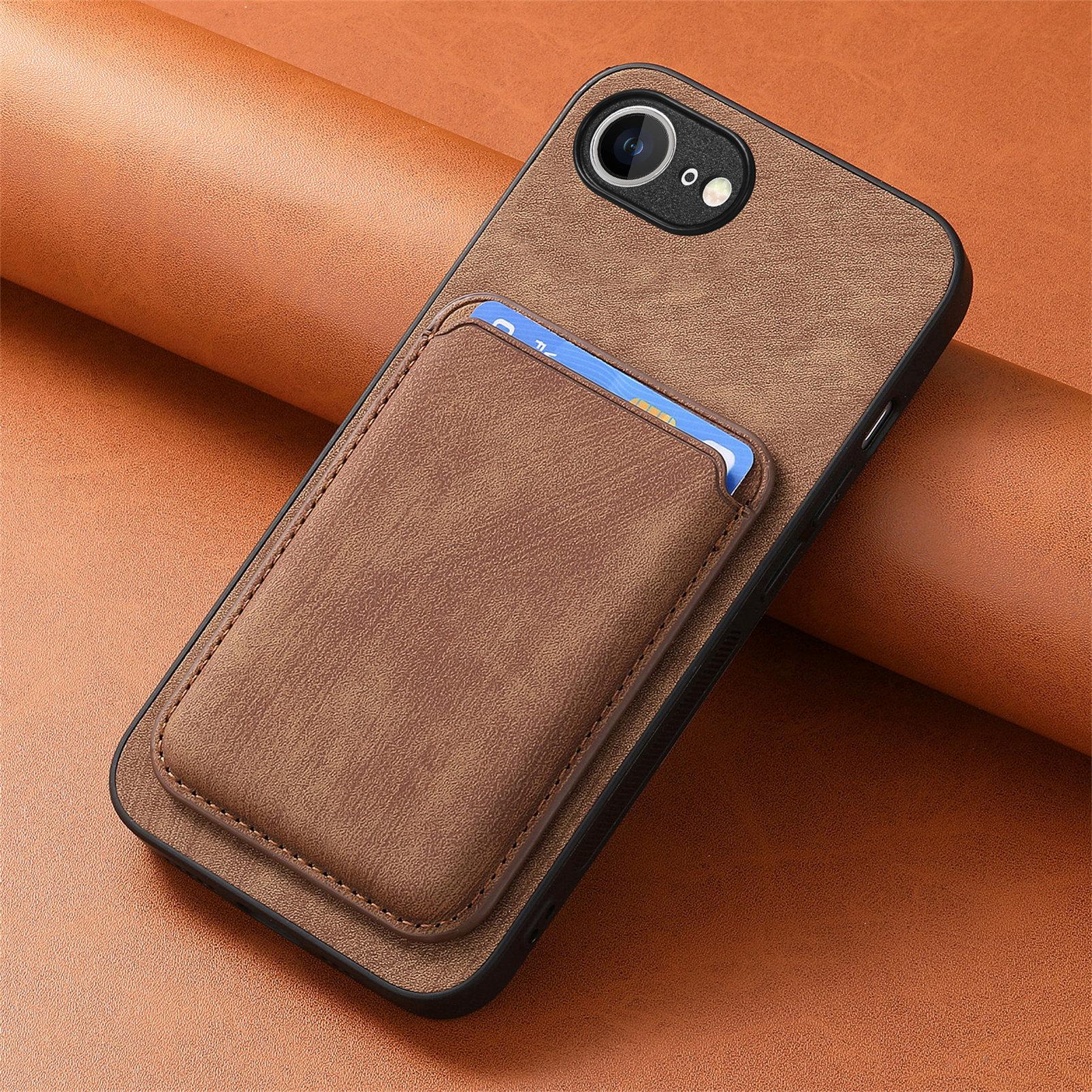 

For Magsafe Leather Case for Iphone 16E 16e SE4 Magnetic Wallet Card Pocket Cover for Iphone 16E 16 Pro Max 14 15 Plus 13 12 11 for iphone 16E