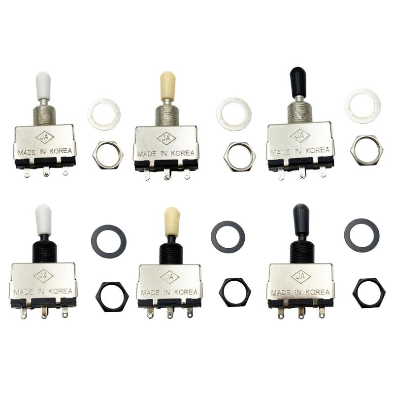Guitar Toggle Switches with 3 Tone Setting Stable Performances Simple Setup Metal and ABS Texture Suitable for Musicians