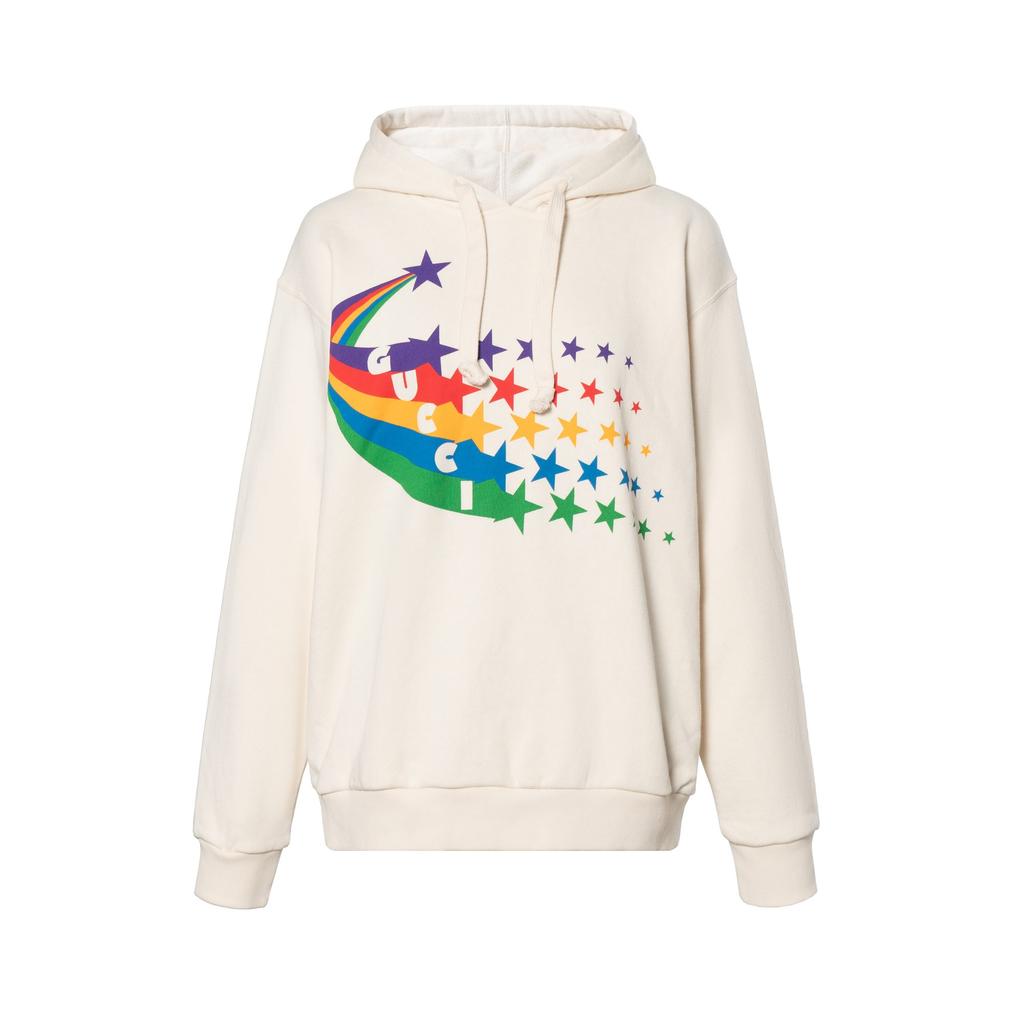 GUCCI Sweatshirts Women's Ecru Hooded Non Detachable Moderate 615061-XJDF7-9230