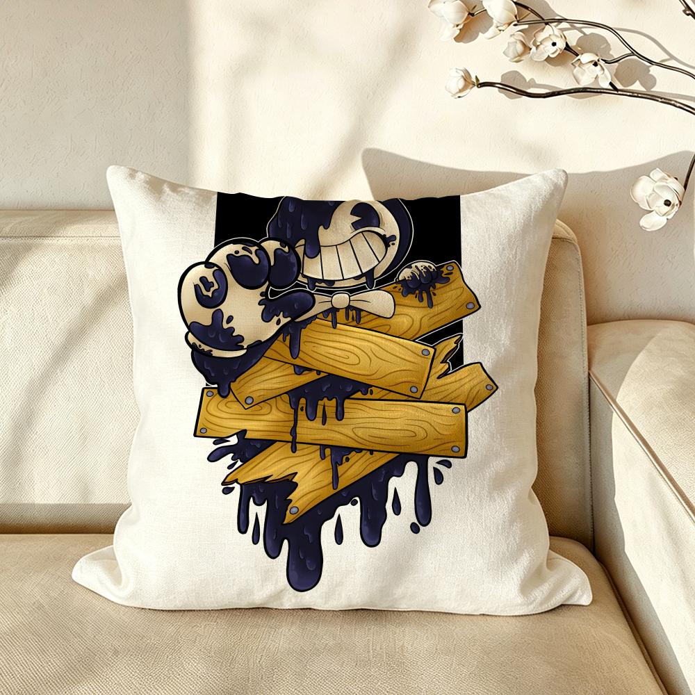 Art BBandy Aand Ink Machines Cushion Cover Pillow Case Antidustmite Pillowcase Silky Short Plush Sofa Cushion Cover Hot