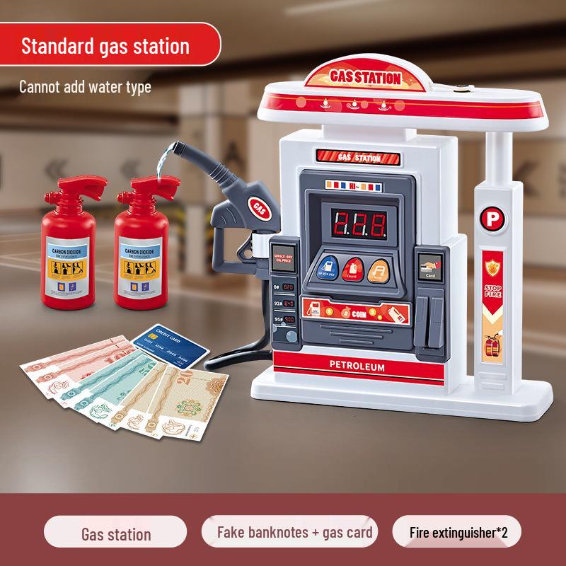 Gas Station Toy Set: Interactive Mini Cars & Fuel Dispenser for Kids