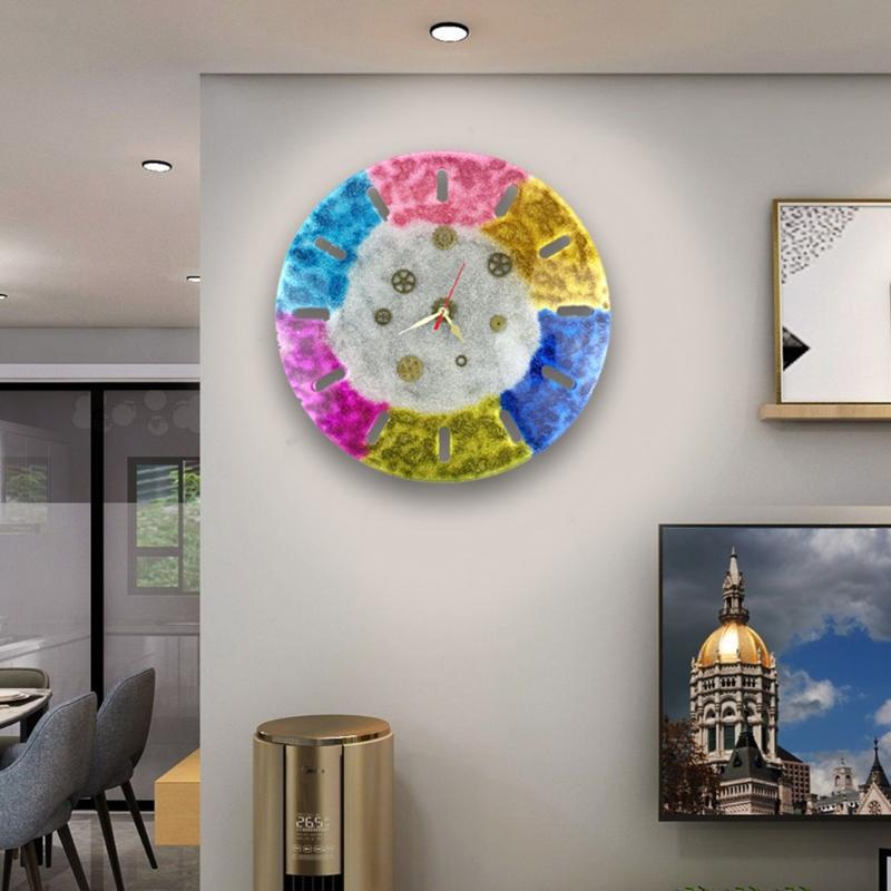 Runde/Eckige Uhr Harzform Silikon Gießform Epoxidharzform für Handgemachte DIY-Bastelarbeiten Herstellung von Heimdekorationen