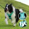 No-Pull Dog Harness for Large Dogs with GPS Tracker Slot Heavy Duty Reflective Adjustable Pet Vest Harness for Outdoor Walking