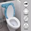 Blue Print Toilet Lid Cover and Toilet Tank Cover Bathroom Toilet Lid and Tank Dsut Cover Bathroom Accessories Stretchy Toilets Dust Covers for Round