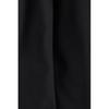H M Linen Blend Tailored Pants Regular Fit Black