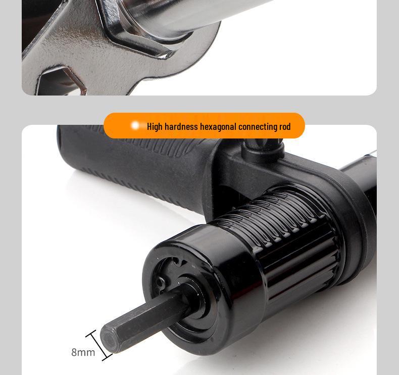 Cordless Electric Rivet Nut Gun & Drill Adapter Kit
