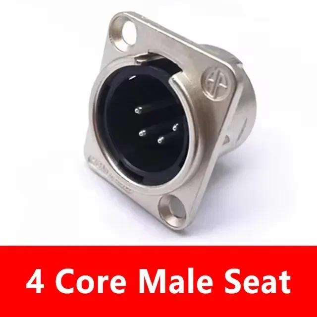 5/20/100Pcs XLR 3/4/5Pin Plug Male Female Jack XLR Socket with Copper Contact Panel Connector for Audio Microphone