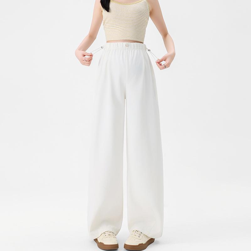 2026 Wide-Leg Summer Maternity Pants: Lightweight, Belly-Friendly, Long, and Breathable. M