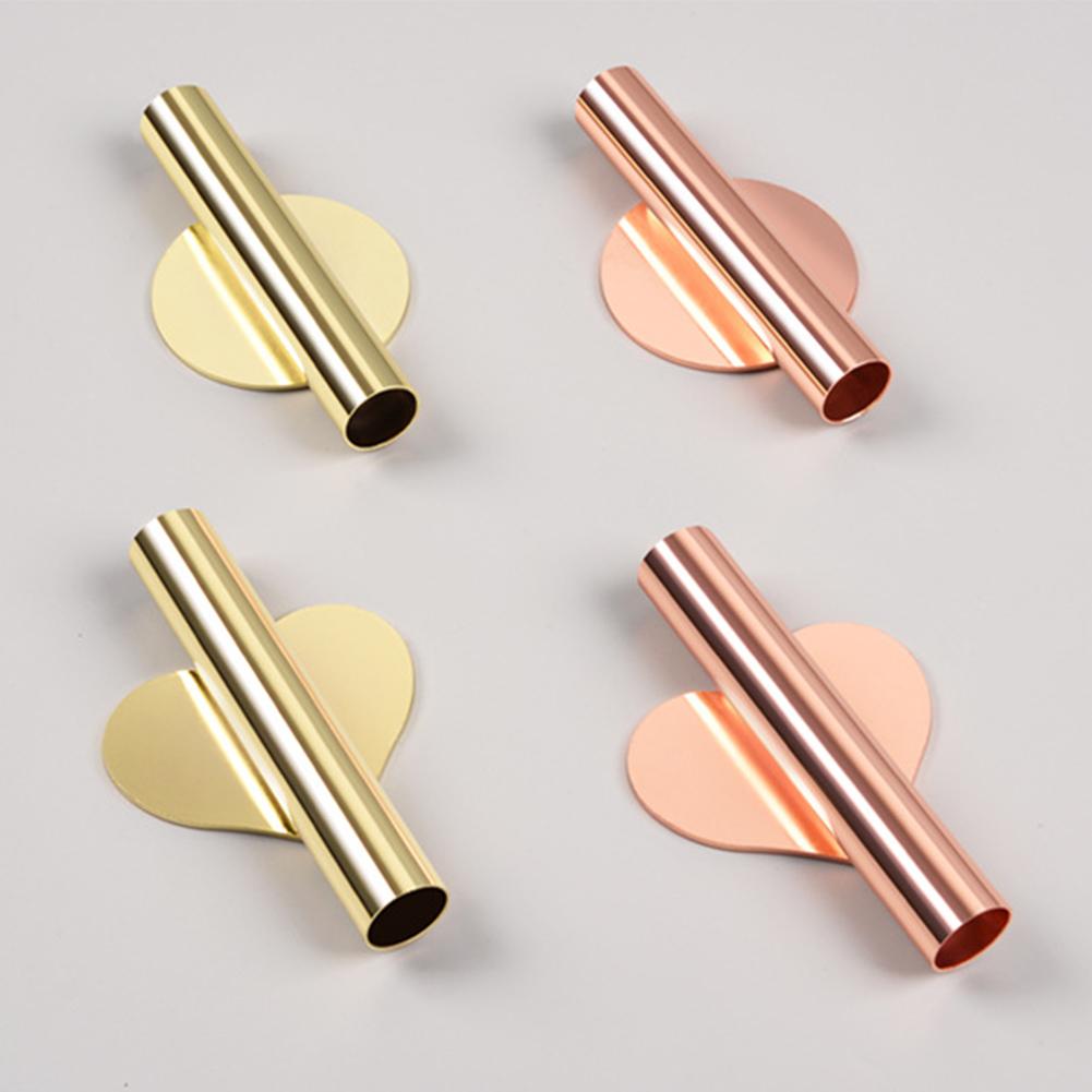 1Pcs Stainless Steel Vase Wall Holder Flowerpot for Home Wedding Decoration Livingroom Wall Mirror Vase Room Decor Accessories