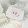 Kawaii Hello Kitty Jewelry Box Earrings Portable Necklace Ring Cute Pu Leather Storage Box Travel Mini Compact Accessory