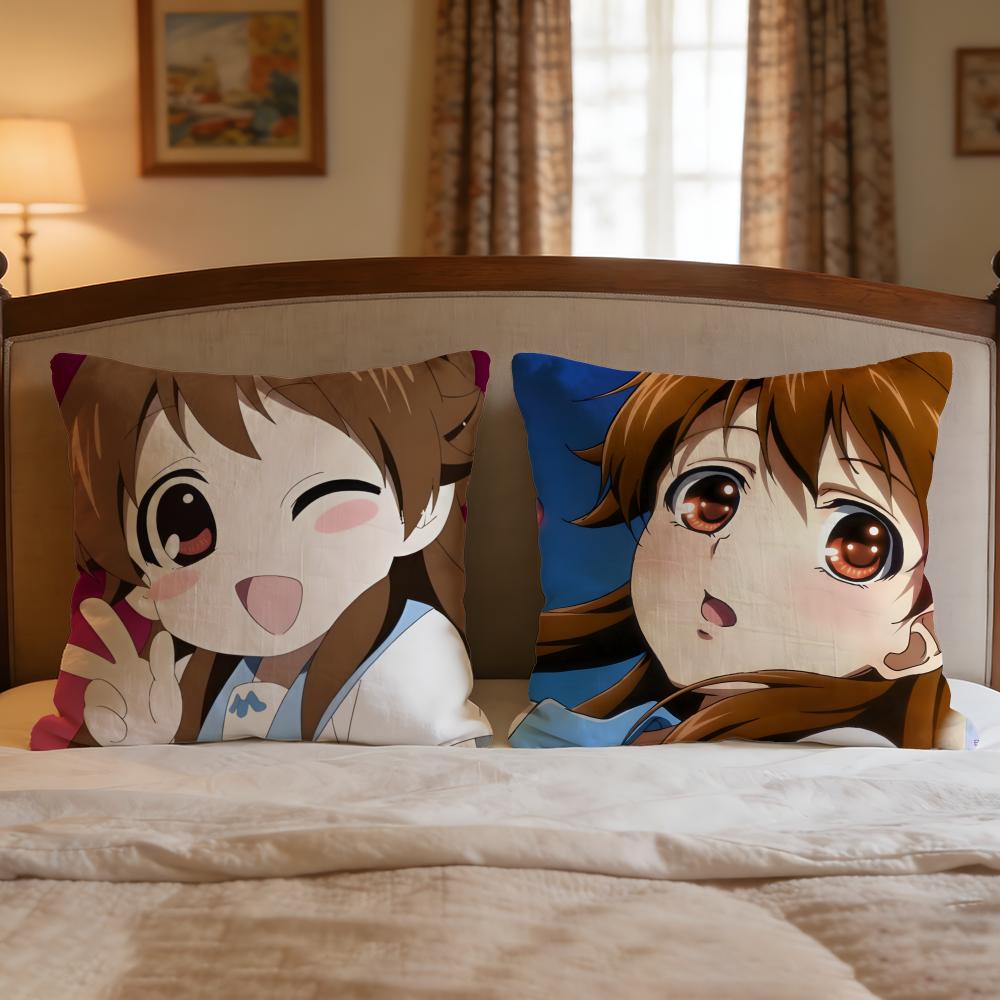 Anime Glasslip Cushion Cover 1Pcs Decorative Covers Soft Cushion Case For Sofa Couch Decor 40X40 45X45 Pillowcases